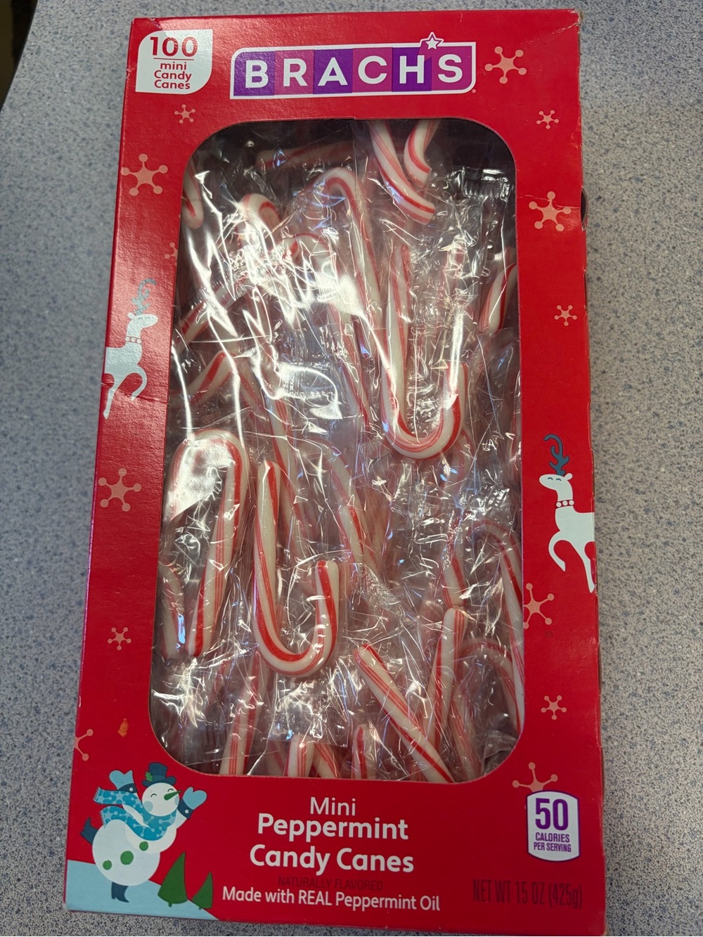 Mini Peppermint Candy Canes - Red & White